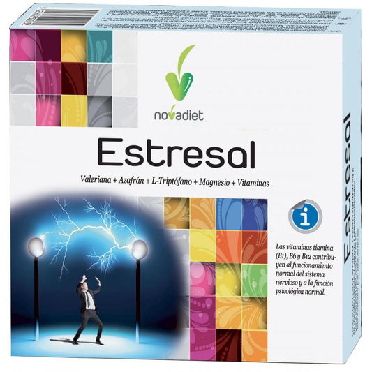 Estresal valerian, saffron and tryptophan Novadiet, 60 soft capsules