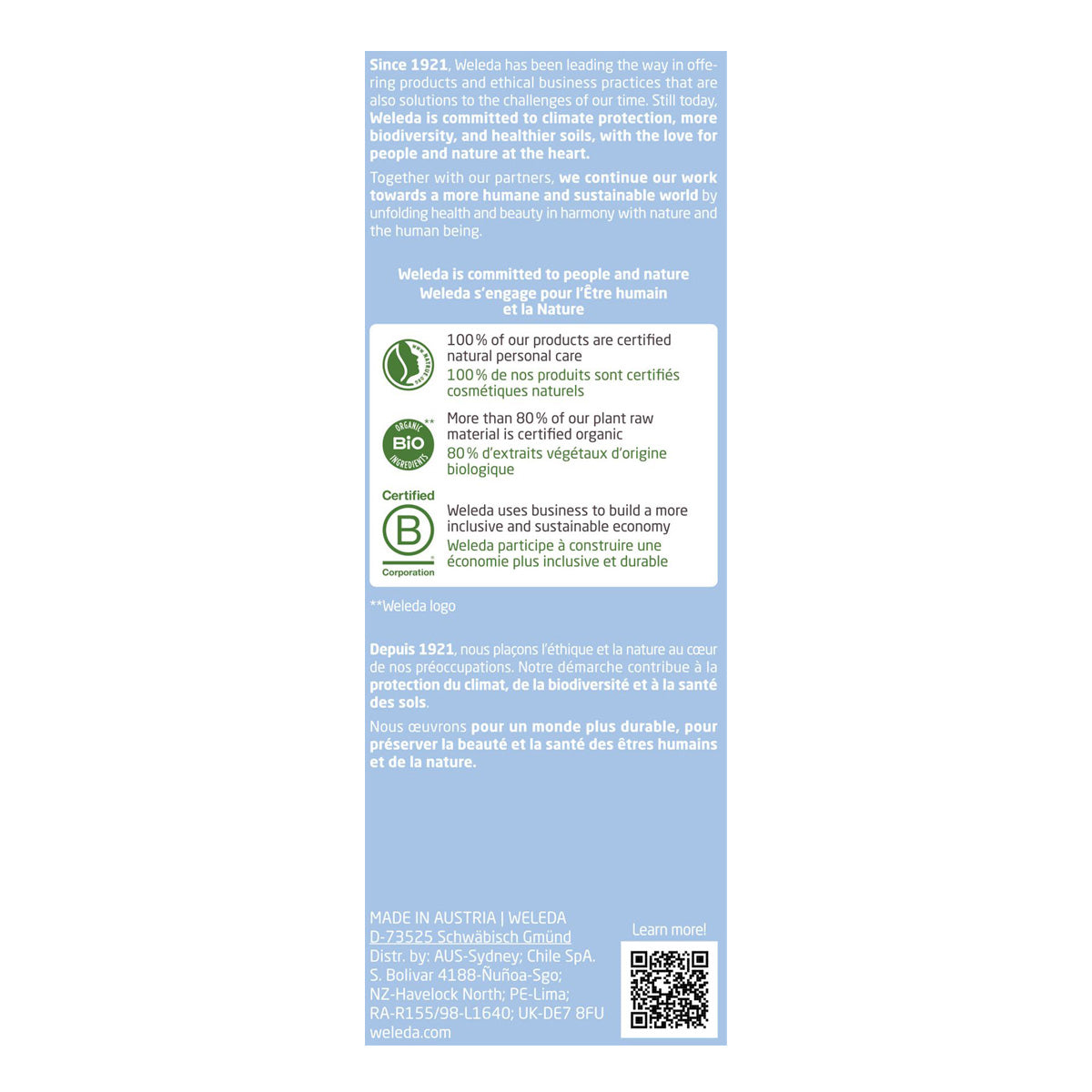 Huile démaquillante, Weleda, 150 ml.