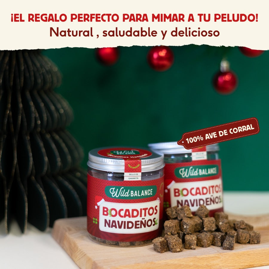 Bocaditos Navideños Wild Balance Snack para perros y gatos