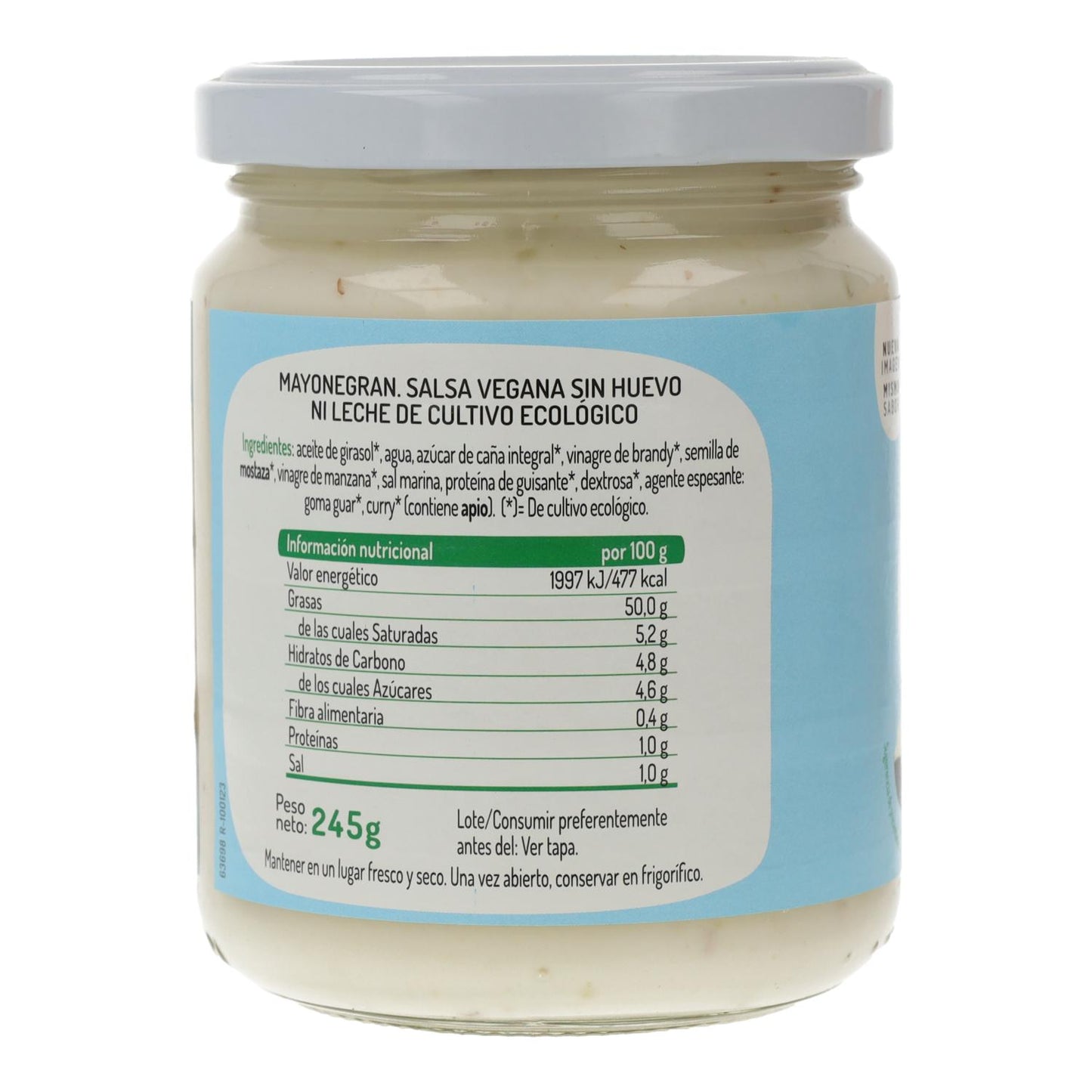 Mayonegran Bio-Mayonnaise ohne Ei El Granero, 245 g