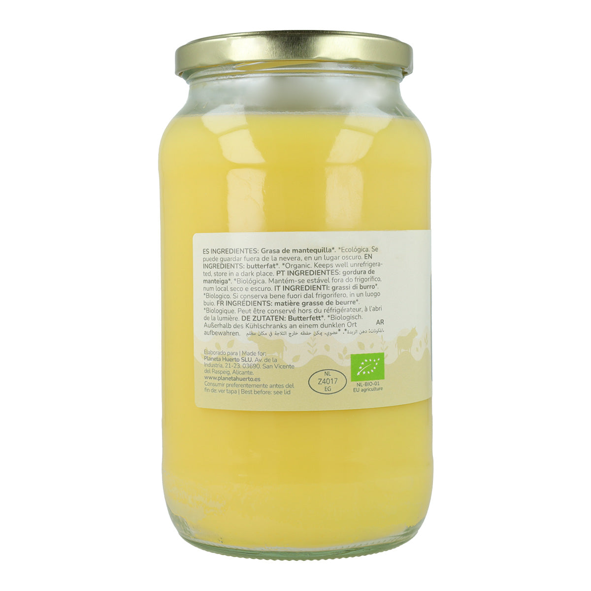 Ghee klarifierad smör ECO Planeta Huerto 850 g