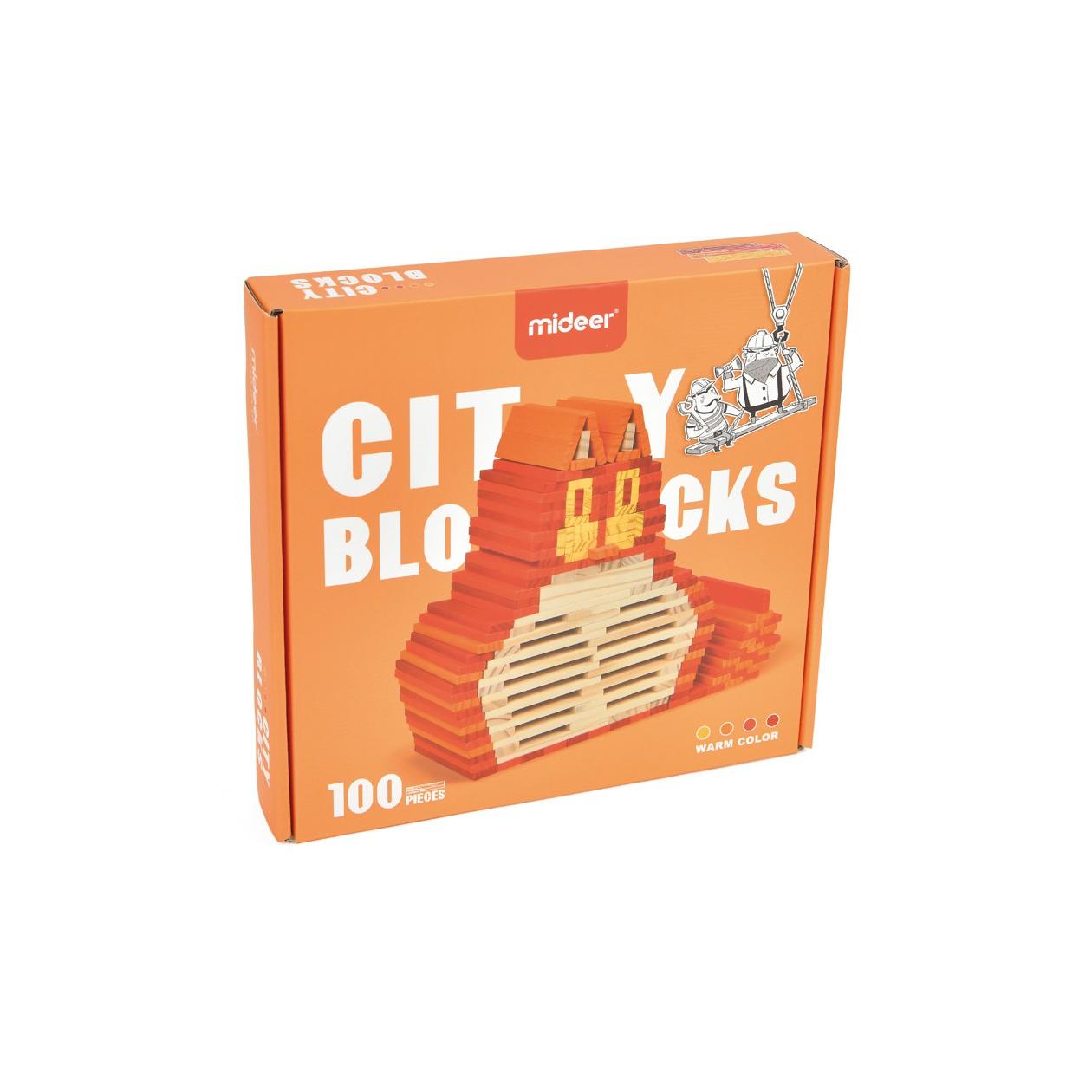 City Blocks Warm Color Andreu Toys