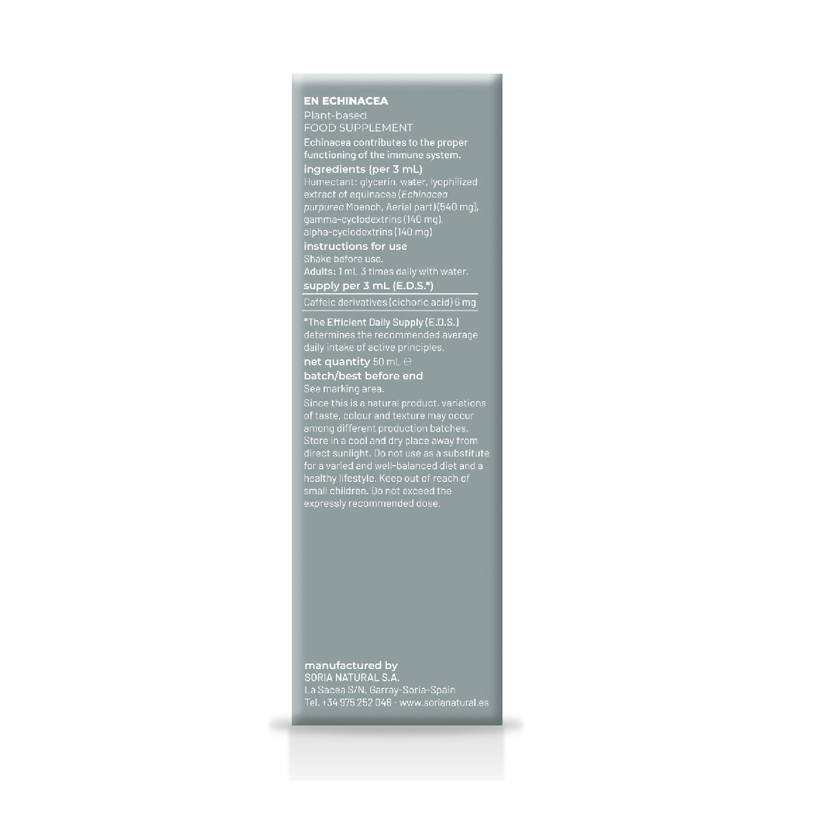 Confezione da 2 estratti di echinacea Soria Natural, 50 ml