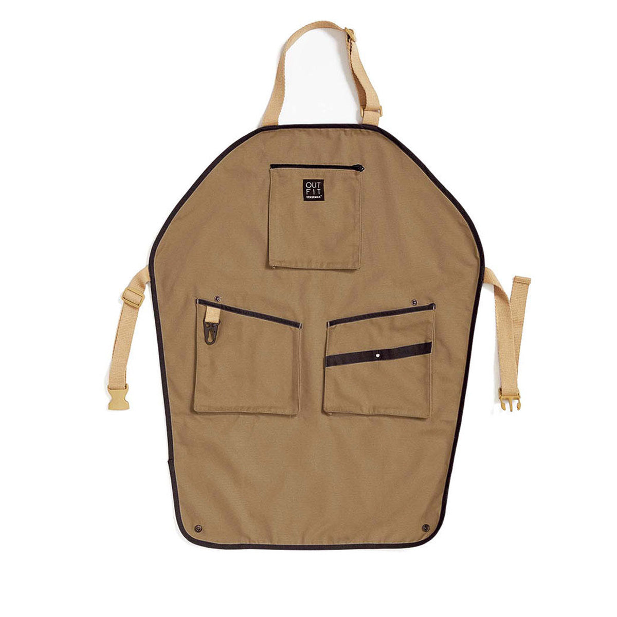 Beere Garten-Schürze lang beige Verdemax Einheitsgröße