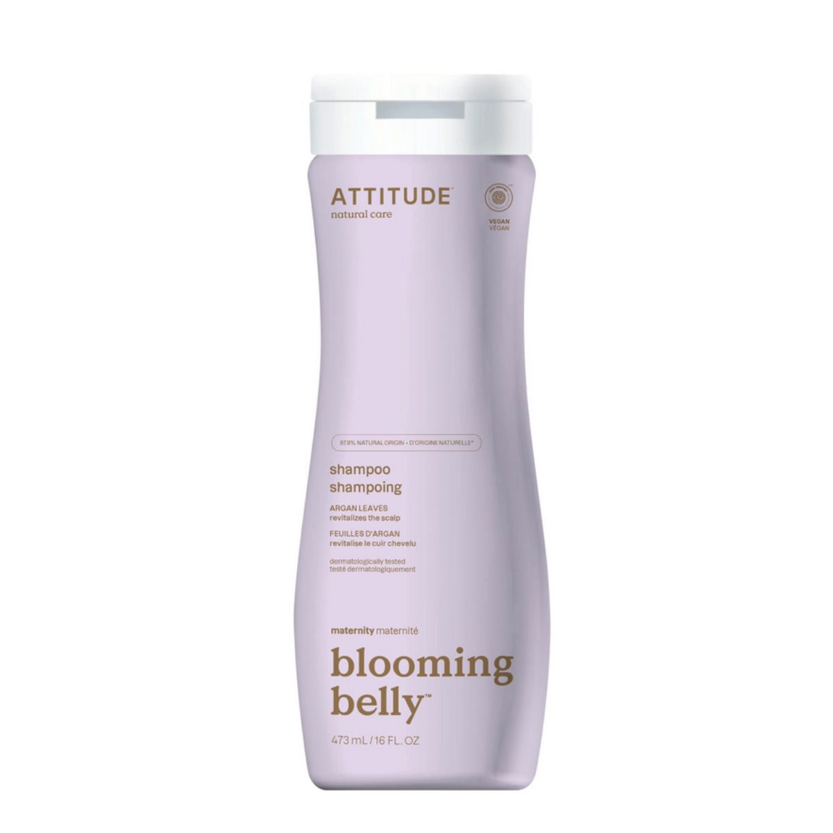 Super leaves maternity Shampoo - Argan, Attitude, 473 ml