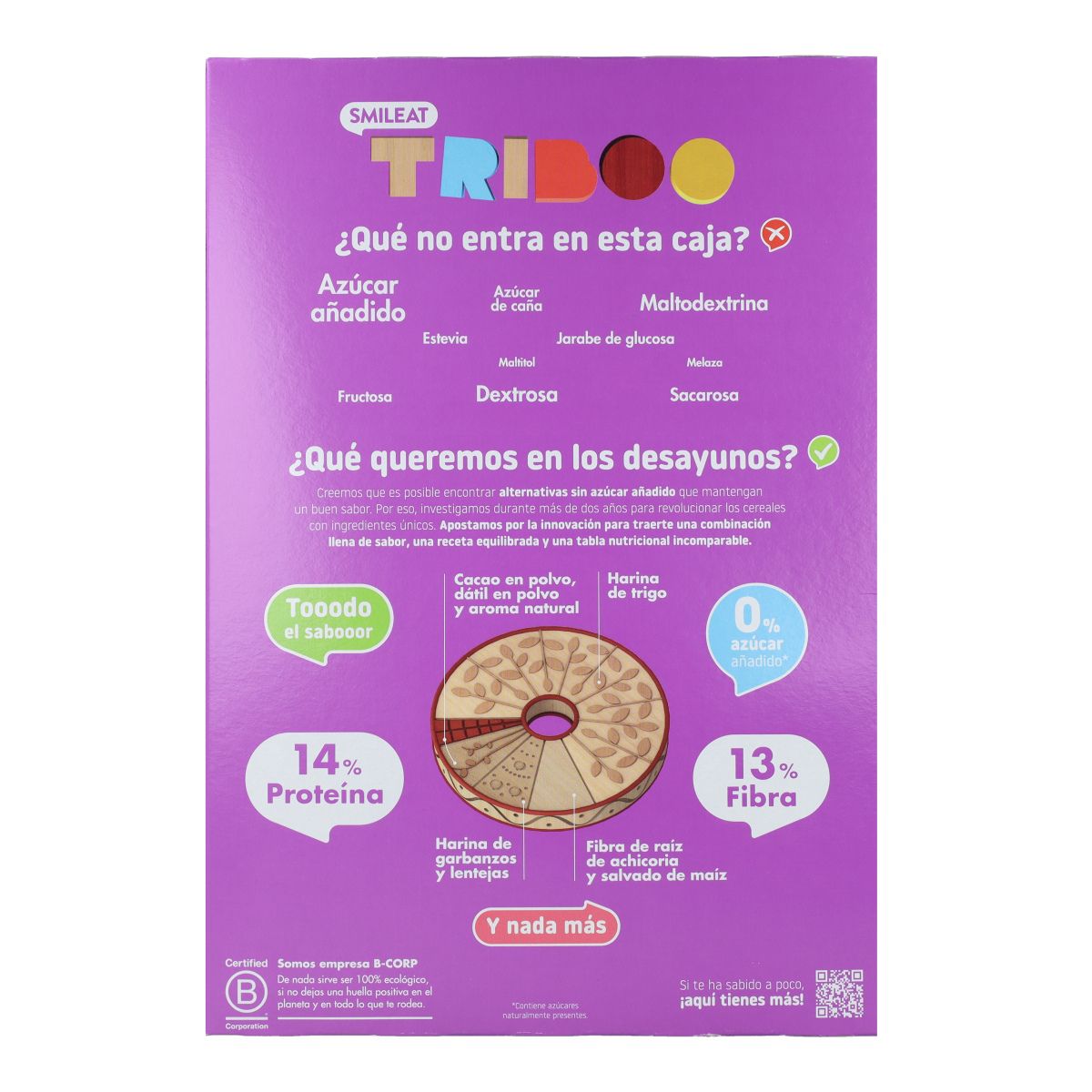 Biologische ontbijtgranen met chocoladesmaak 300 g, Triboo