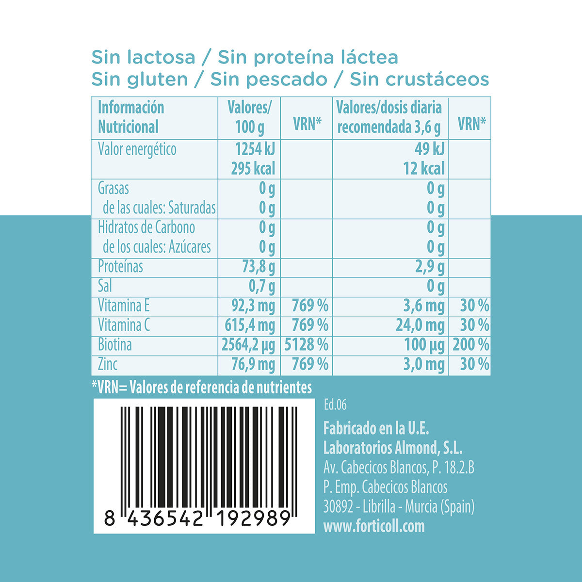 Bioactief collageen voor huid en haar Forticoll 120 tabletten