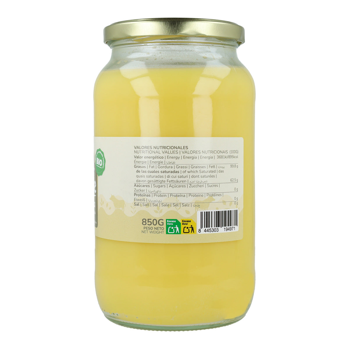 Ghee klarifierad smör ECO Planeta Huerto 850 g