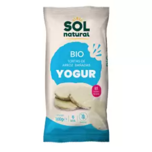 Galettes de riz enrobées de yaourt bio sans gluten Sol Natural 100 g