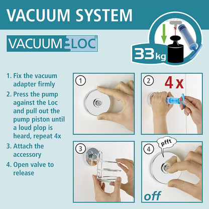 Wandmand voor de badkamer VacuumLoc Wenko