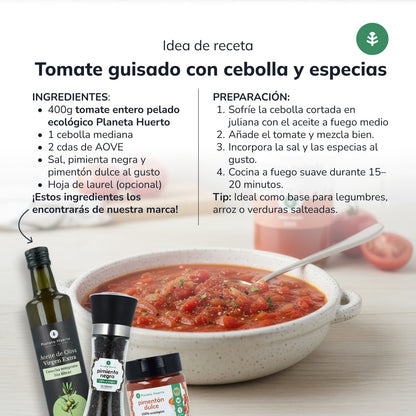 Pomodoro pelato intero ECO Planeta Huerto 660 g