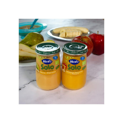 Słoiczek z jabłkiem, brzoskwinią i bananem Eco 190 g-Hero Baby