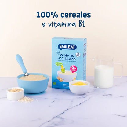 PROMO 3x Bouillie de céréales sans gluten au quinoa Eco Smileat, 200 g