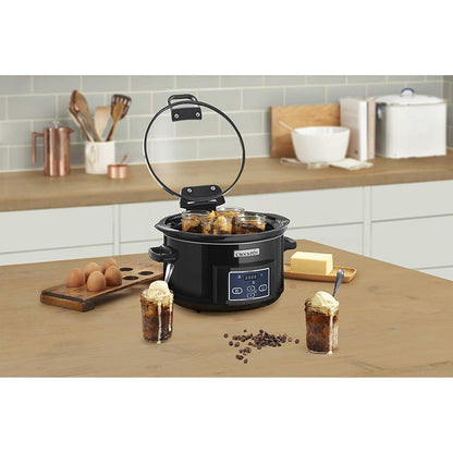 Pentola a cottura lenta Crockpot 4,7 L CSC052X con coperchio ribaltabile (ricondizionata)