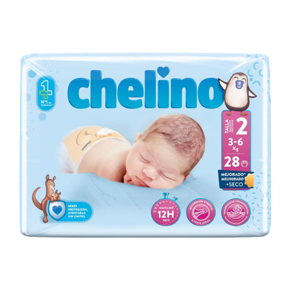 CHELINO PANNOLINO T2 Neonato (3-6 kg) 28 pz