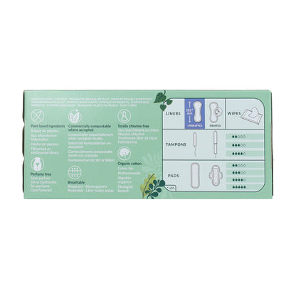 Ultratunna bindor av 100 % ekologisk bomull Natracare 22 st