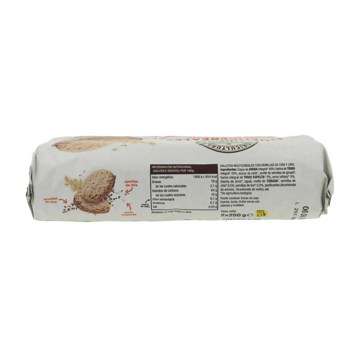 Galletas Multicereales BIO Biocop 2 Paquetes 500g