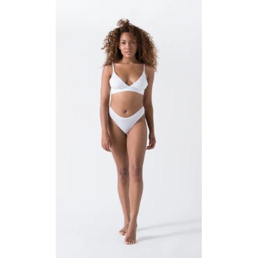 Witte katoenen string van biologisch katoen Minimalism XXL