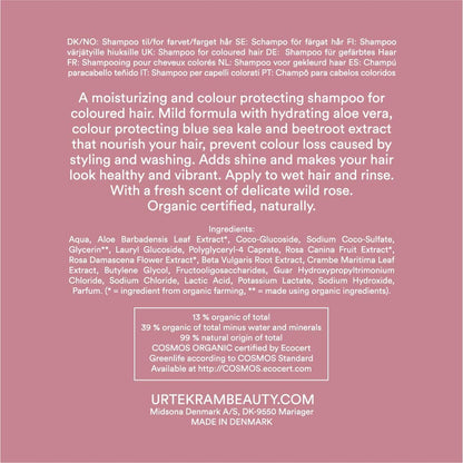 Soft Wild Rose Color shampoo Urtekram, 500 ml