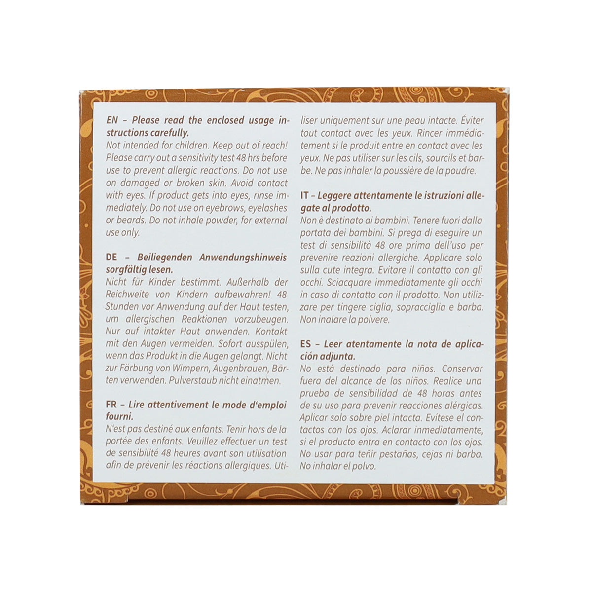 Naturligt hårfärg i guldbrunt Khadi 100 g