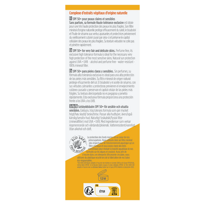 Solskyddsmedel för ansikte och känsliga områden i balsam SPF50 Bioregena, 40 ml