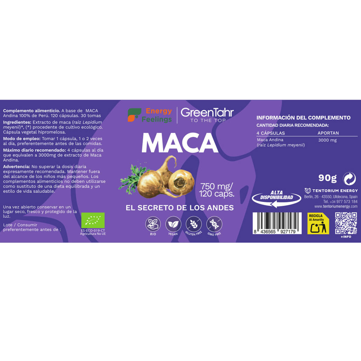Maca Mix ECO Energy Feelings 120 capsulas