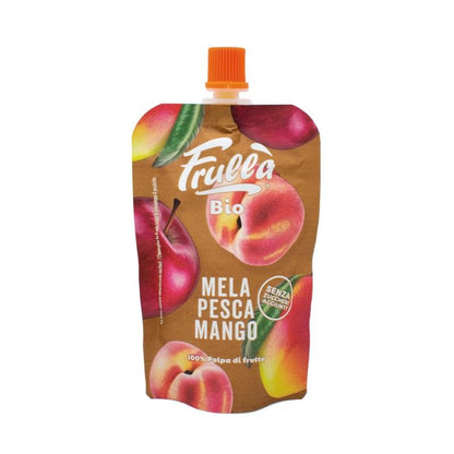 Frulla Natura Nuova Apple, Peach and Mango Pouches 1 unit of 100 g