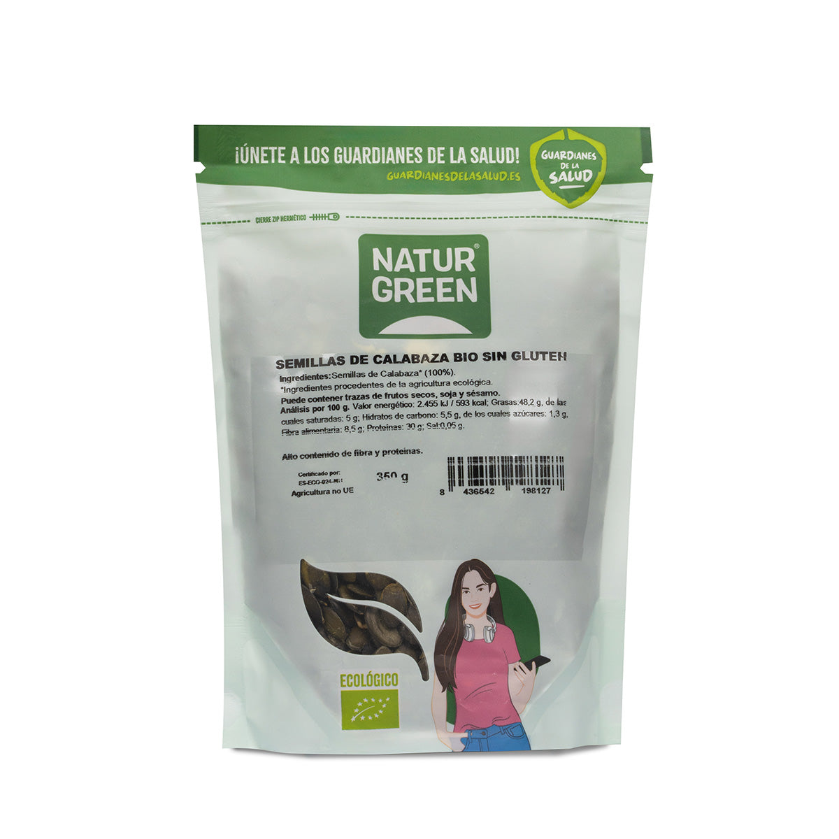 Graines de courge biologiques Naturgreen 350 g