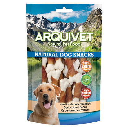 Natural dog snack Arquivet duck bones with calcium 100 g
