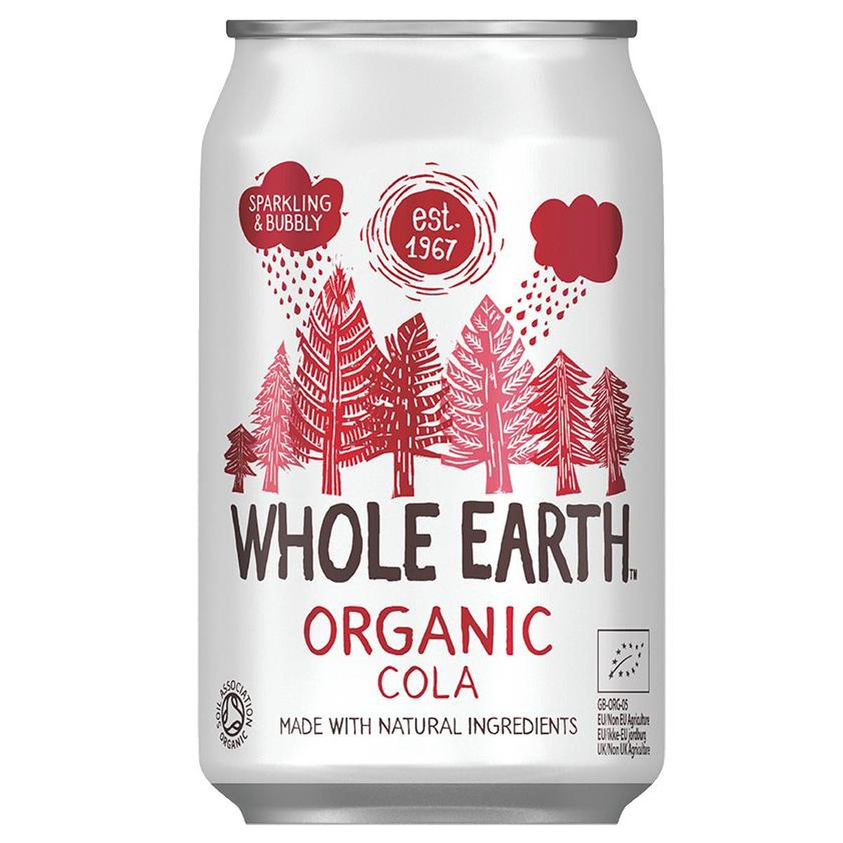Pack x6 Boisson rafraîchissante BIO cola Whole Earth 330 ml