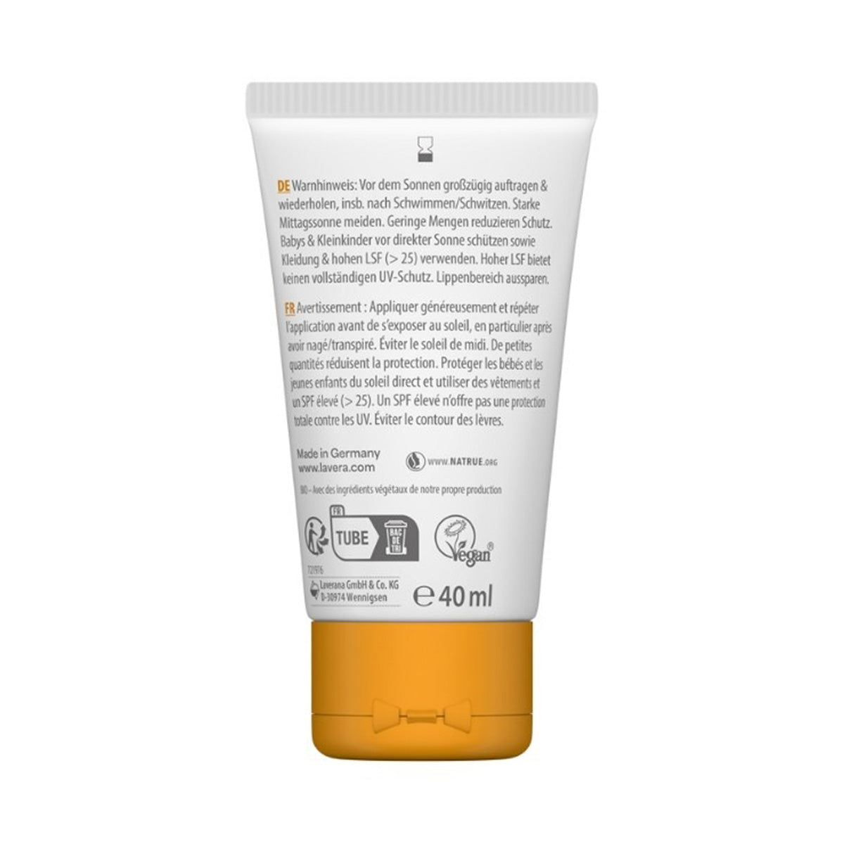 Zonnebrandcrème voor het gezicht SPF50 Lavera 40 ml