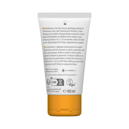 Zonnebrandcrème voor het gezicht SPF50 Lavera 40 ml