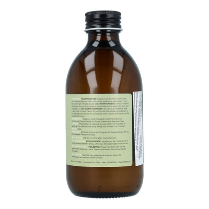 Bio-Rizinusöl für das Haar, kaltgepresst, Fushi 250 ml