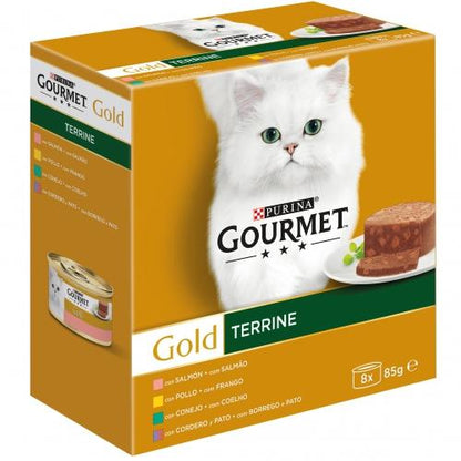 GOURMET GOLD Vaschetta assortita Multipack (8 x 85 g)