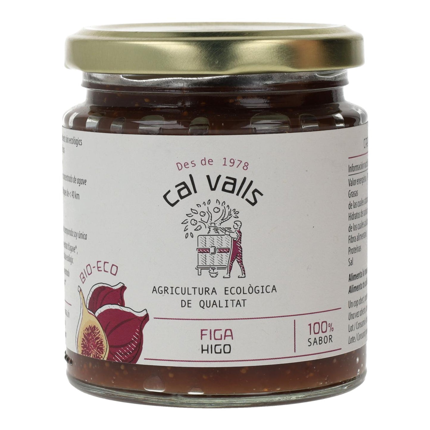Confiture de figues bio Cal Valls, 240 g