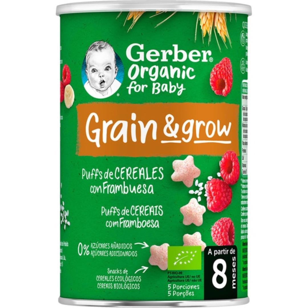Gerber Organic Wheat and Rice Snack with Raspberry 35 g