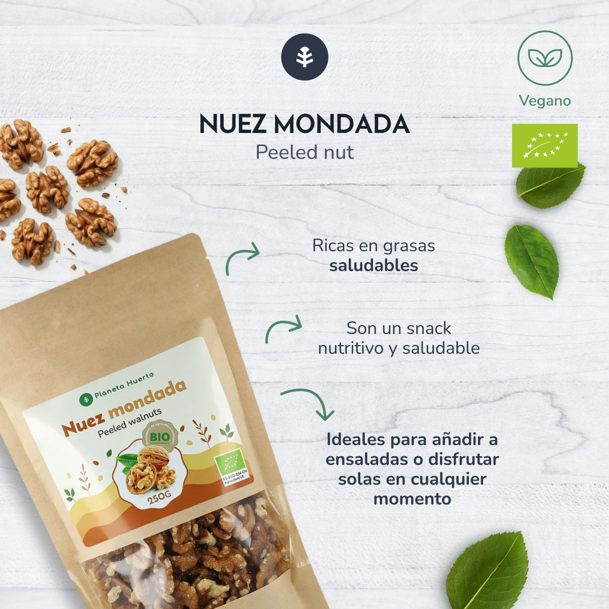 ECO Planeta Huerto Walnüsse ohne Schale 250 g
