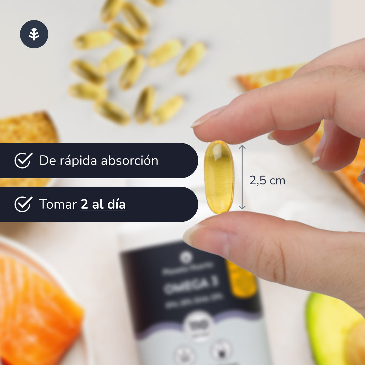 Pak 2x Omega 3 EPA 35% DHA 25% Planeta Huerto 110 Parels