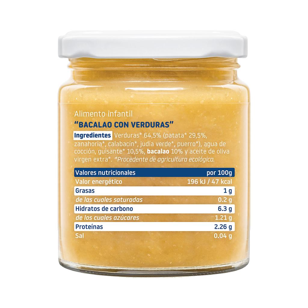 Potje biologische groenten met kabeljauw Smileat 230 g