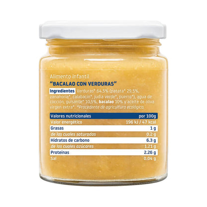 Potje biologische groenten met kabeljauw Smileat 230 g