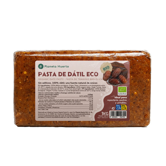 100% natuurlijke dadelpasta Planeta Huerto 1 kg