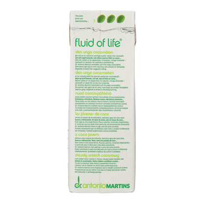 Confezione da 6 bottiglie di acqua di cocco naturale Dr. Martins 1 L