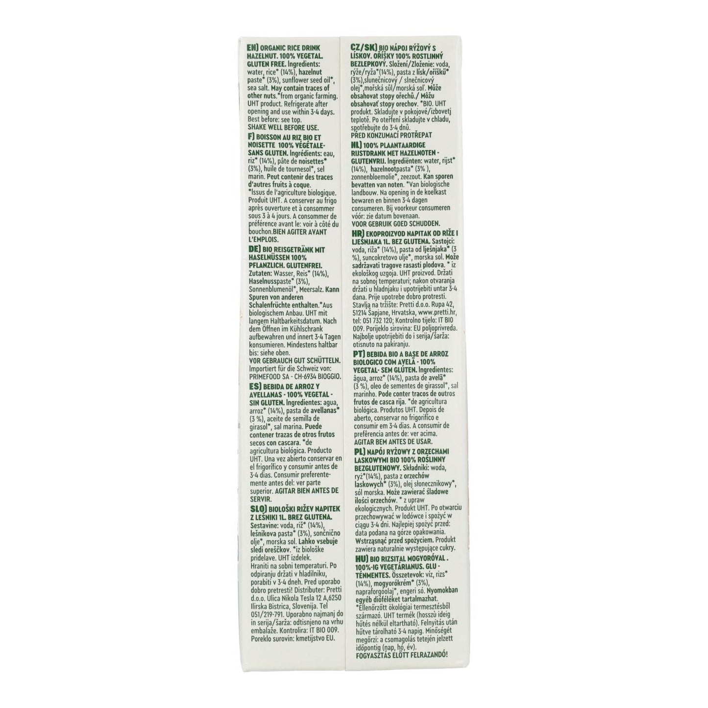 Vitariz Rice and Hazelnut Drink 1 L