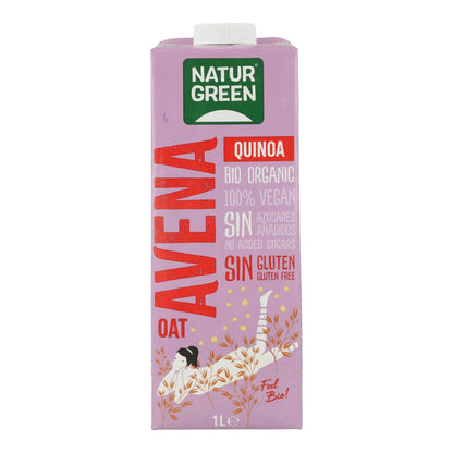 Glutenvrije havermout- en quinoadrank NaturGreen 1 L