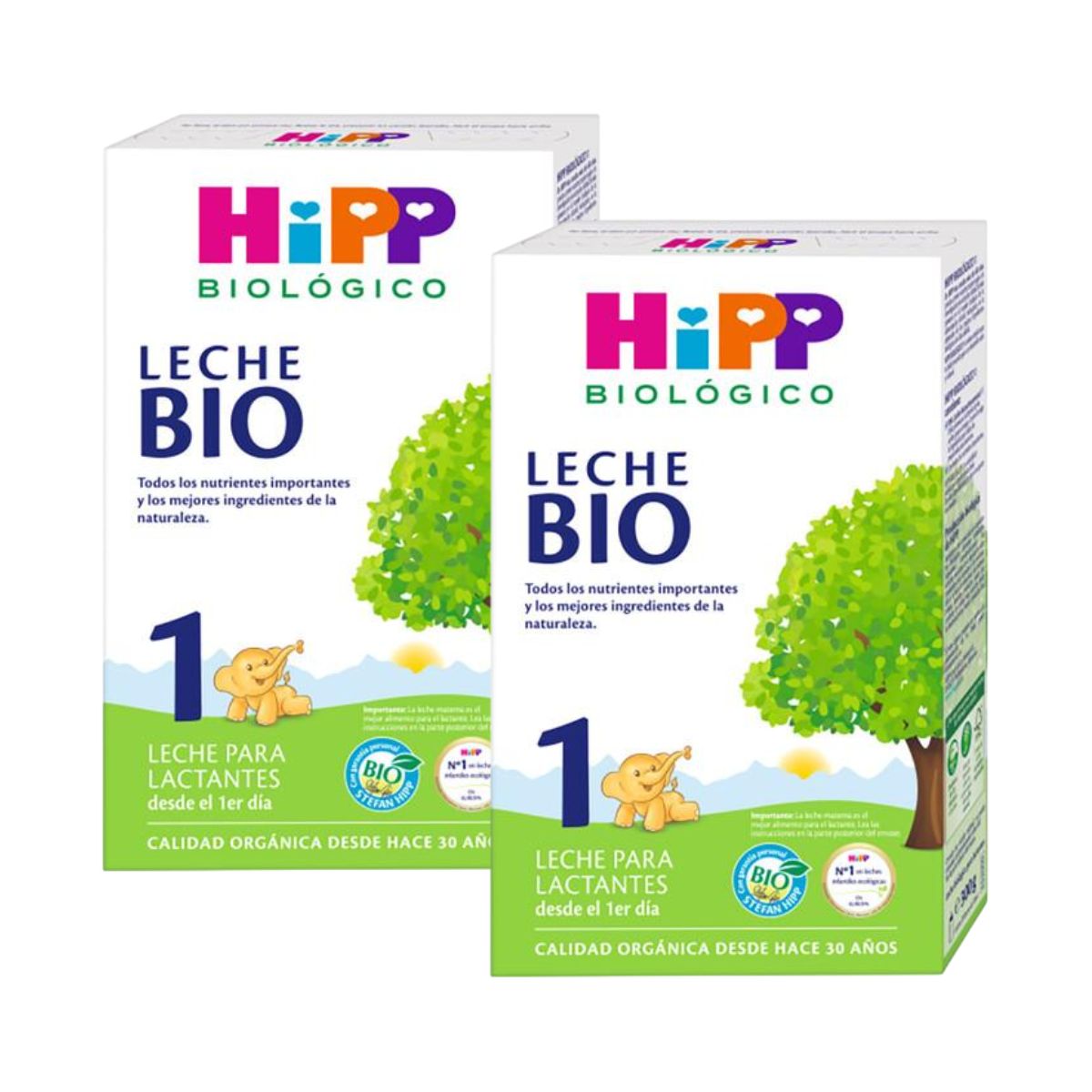 Lot de 2 Lait infantile bio 0-6 mois HiPP 300 g