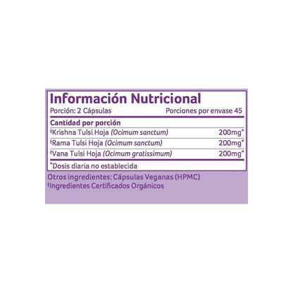 Tulsi Organic India 90 capsules