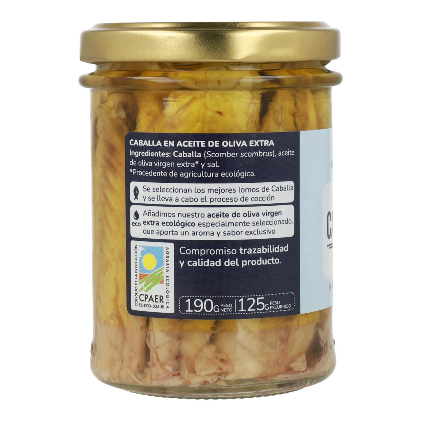 Pack 12x Maquereau à l'huile d'olive vierge extra ECO Planeta Huerto 190 g