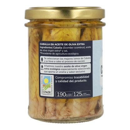 Pack 12x Maquereau à l'huile d'olive vierge extra ECO Planeta Huerto 190 g
