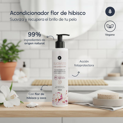 Hibiscus Flower and Coconut Shine Recovery Conditioner Planeta Huerto 200 ml