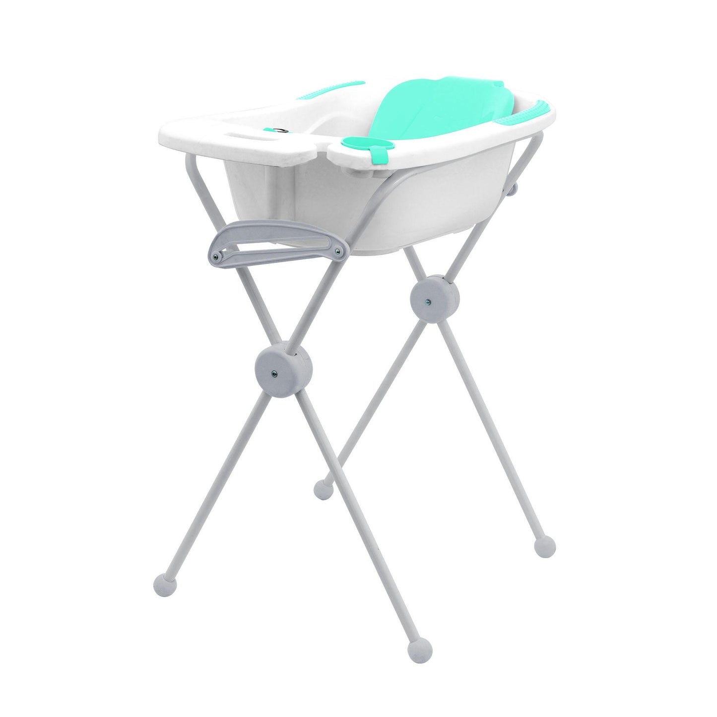 Anatomische badkuip blauw met steun Olmitos